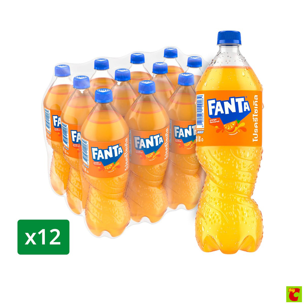 [สินค้าส่งด่วน] แฟนต้า น้ำอัดลม น้ำส้ม 1 ล. x 12 ชิ้น