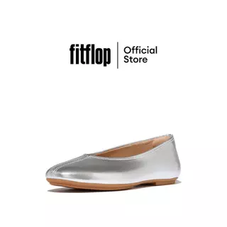 FITFLOP DELICATO HIGH-CUT BALLET FLATS รองเท้าทรงบัลเล่ต์ผู้หญิง รุ่น A0P-011 สี SILVER