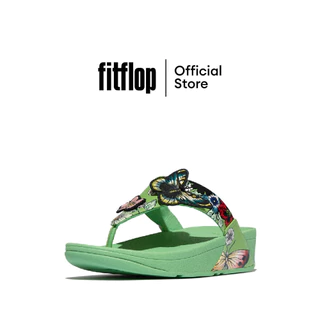 FITFLOP LULU X PHANNAPAST FAIRY BOUQUET รองเท้าแตะแบบหูหนีบผู้หญิง รุ่น Y1A-D43 สี GREEN
