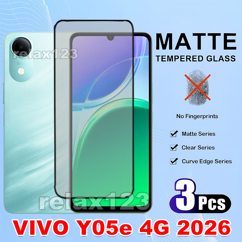 สําหรับ Vivo Y05e 4G 3PCS Matte Frosted Glass สําหรับ Vivo Y05 Y05e Y05s VIVO Y 05 E Y05E VivoY05e 4