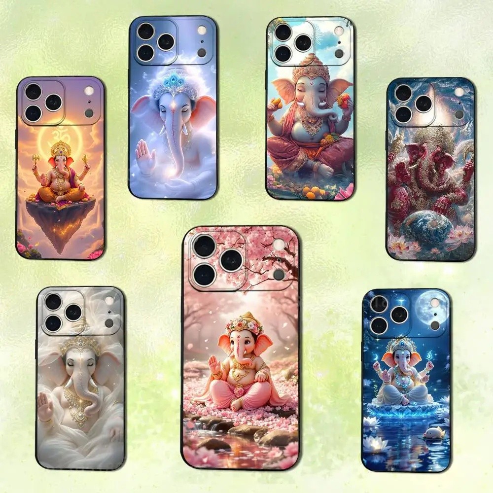 TP-1 India Faith Art พระพิฆเนศสําหรับ iPhone 14,13,17,12,11,16,15,Plus,Pro Max,XS,X,XR,SE,Mini,ซิลิโ