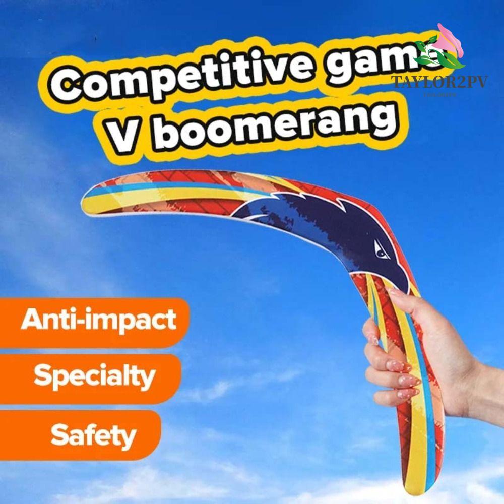 TAYLOR2PV Flying Boomerang ของเล่น, Fast Catch Returning V-Shaped Boomerang, Interactive ตลก Returni