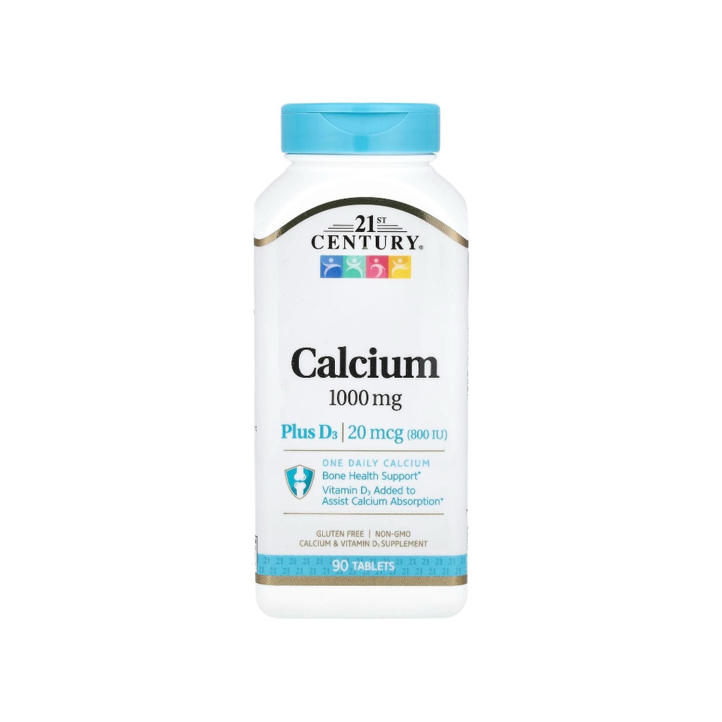 21st Century, Calcium Plus D3, 90 Tablets