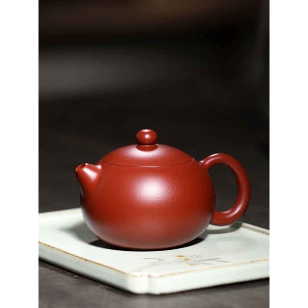 250ml Yixing กาน้ําชาดินสีม่วง Kaga Xishi กาน้ําชา Handmade Tea Ball Kong Xishi แร่ดิบ Dahongpao Xis
