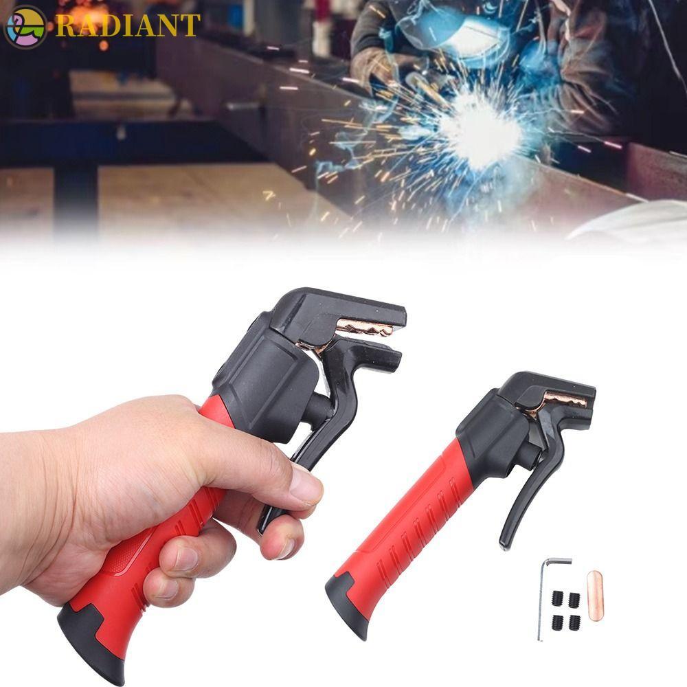 RADIANTF แหนบเชื่อม, ที่จับฉนวนทนความร้อนเชื่อม Electrode Holder, Professional ประหยัดแรงงาน Design Heavy Duty 600A Electrode Holding Clamp สําหรับช่างเชื่อม