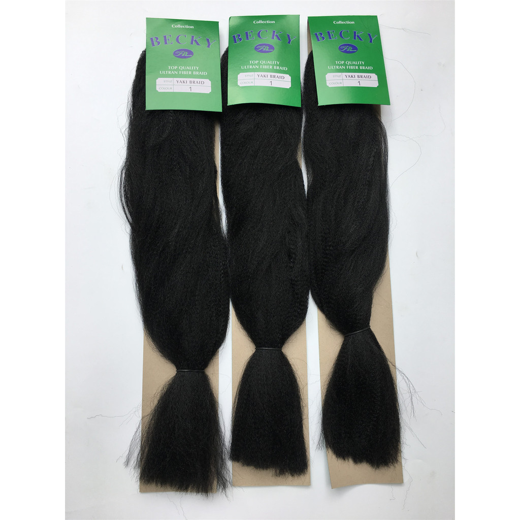 黑人小ไม่มี子 ผมเปีย 假发 XPRESSION YAKI BRAID BINA ต่อผม