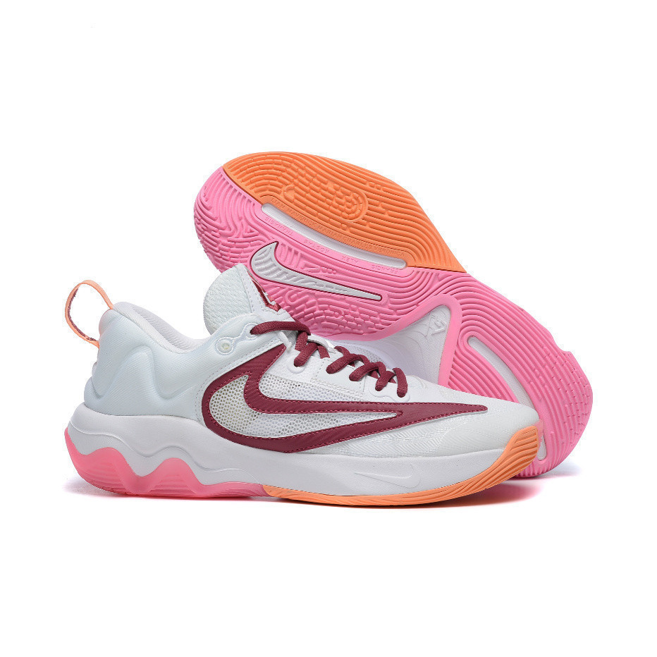 รองเท้าบาสเก็ตบอล Giannis Immortality 3 2024 สีขาว/ชมพู