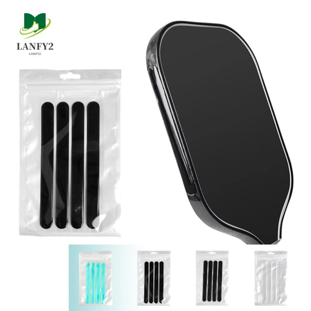 ALANFY 4 ชิ้น Paddle Balance สติกเกอร์,ที่มีสีสันเพิ่มความแข็งแรง Pickleball Paddle เทปน้ําหนัก, Shock Absorption ทนต่อการสึกหรอหมุน Pickleball Racket แถบน้ําหนัก