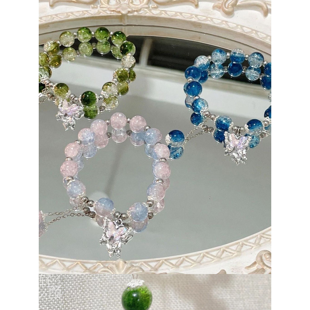 กำไล coquette bracelet สร้อยข้อมือคริสตัลลูกปัดเด็กมูลค่าสูงแฟนสาว