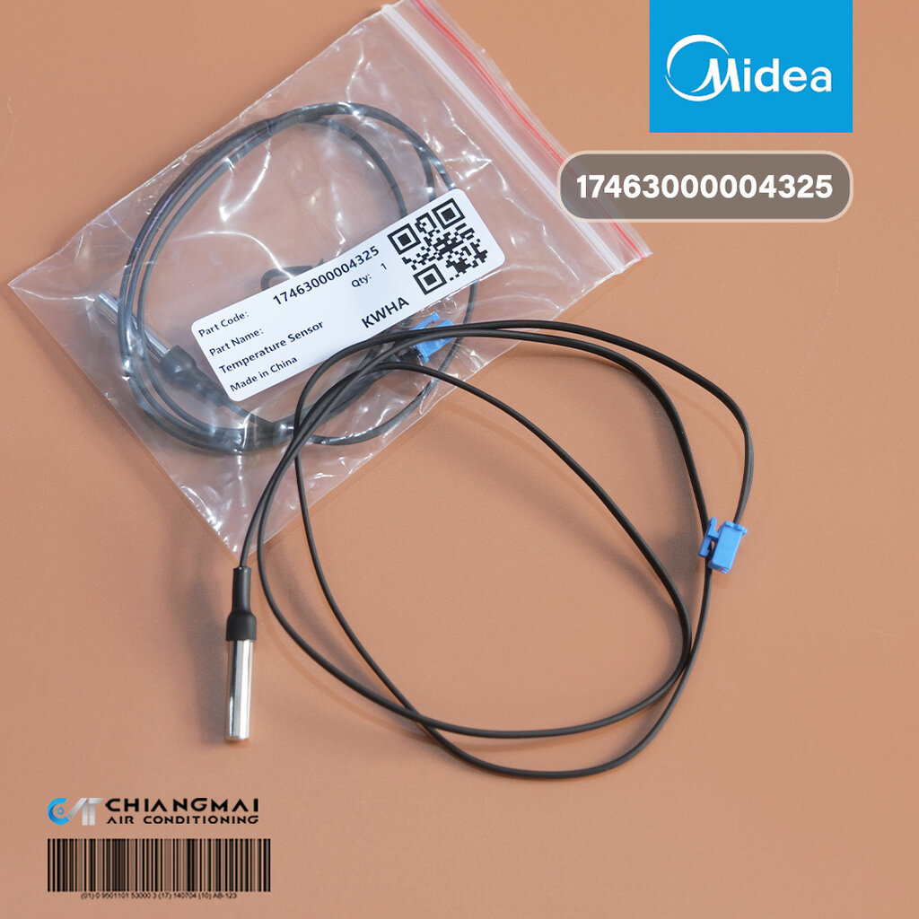 MIDEA 17463000004325 Temperature Sensor เซ็นเซอร์ตู้กดน้ำไมเดีย (เส้นสีดำ)