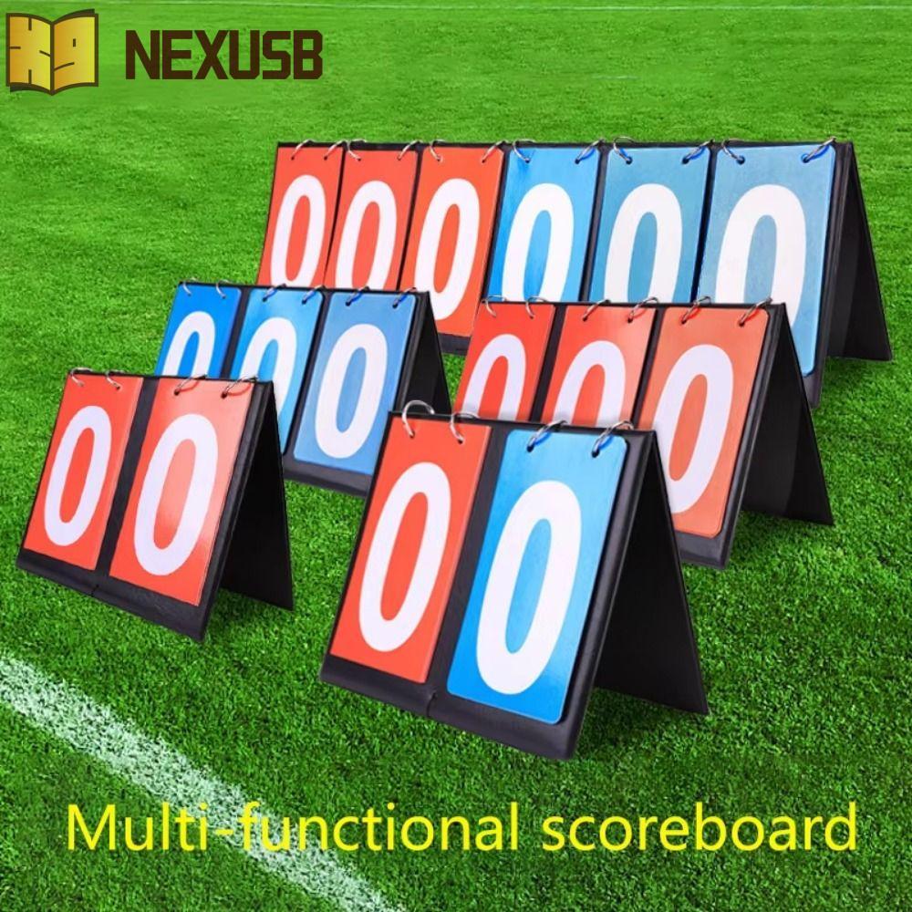NEXUSBEAM Digital Flip Scoreboard,แบบพกพา 2/3/4/6 หลักScoreboard,Score Board Multi-Functionหนังทนทาน