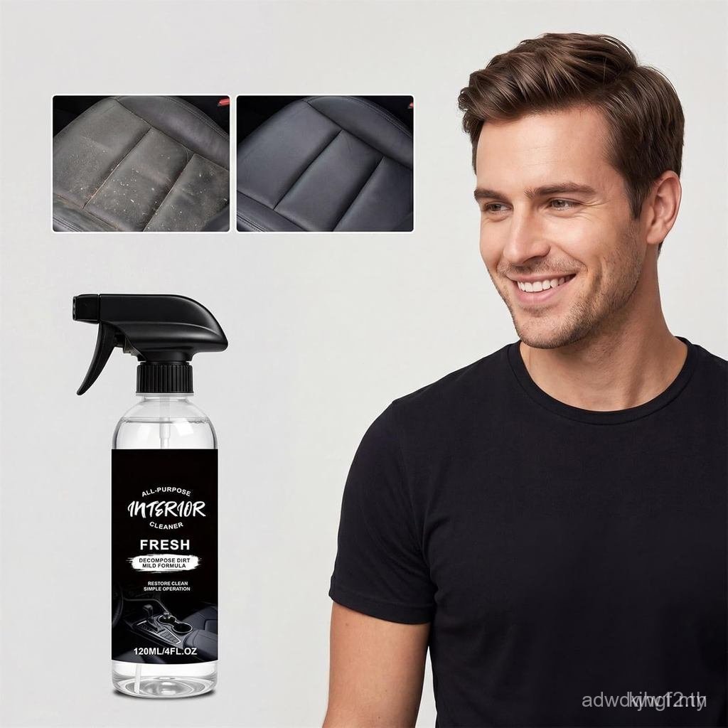 สเปรย์ทําความสะอาดรถยนต์ภายใน,120mlLongLastingFast-ActingGentle,ภายในยานพาหนะCleaner|สําหรับรถเก๋งรถ
