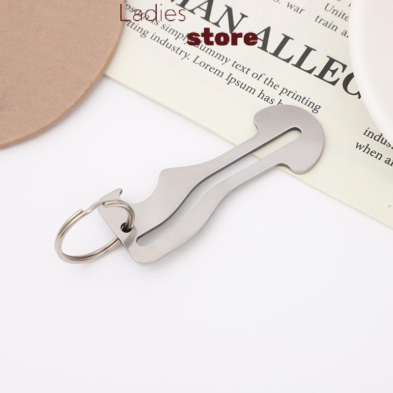 KTH Portable Reusable Stainless Steel Shopping Cart Token 1/4/7 ชิ้นรถเข็น Token พวงกุญแจสําหรับซูเป