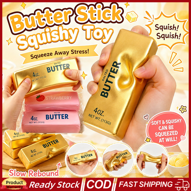 1-3 ชิ้น Golden Butter Squishy ของเล่นช้า Rebound ความเครียดบีบ Fidget ชีส Stick Anti-stress Sensory ของเล่นสร้างสรรค์ของขวัญ