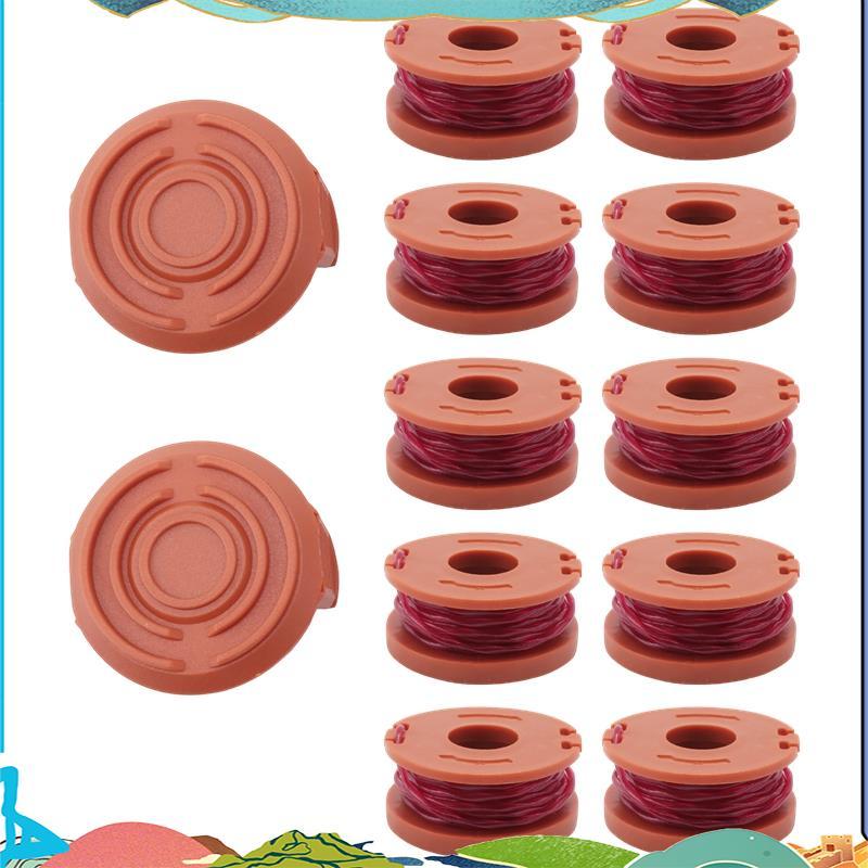 Trimmer Spool Line สําหรับ ,12 Pack WA0010 Edger Spools สําหรับ , Trimmer Line Refills 0.065 นิ้วสํา