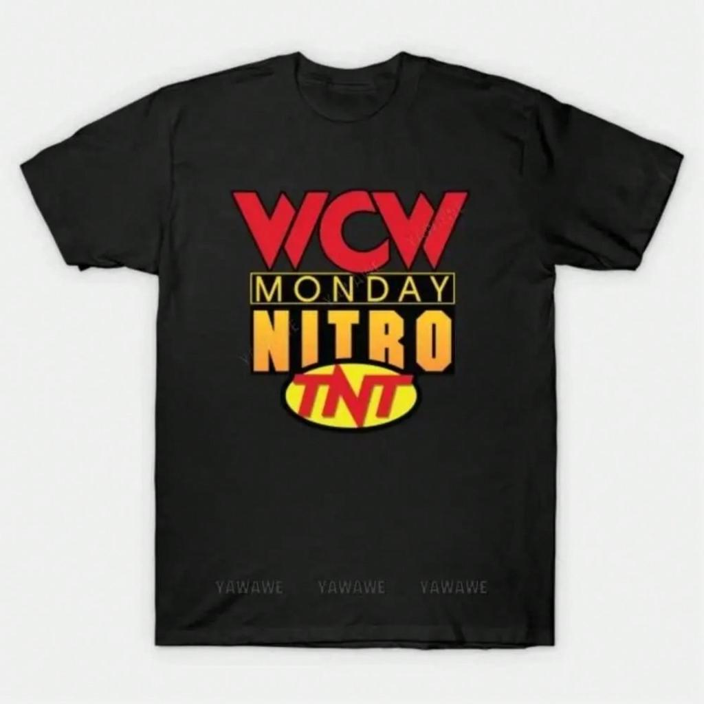 ยี่ห้อแฟชั่นเสื้อยืดฤดูร้อน Tee เสื้อสําหรับชาย Wcw Monday Nitro T เสื้อ Unisex ลําลองแขนสั้นตลกพิมพ