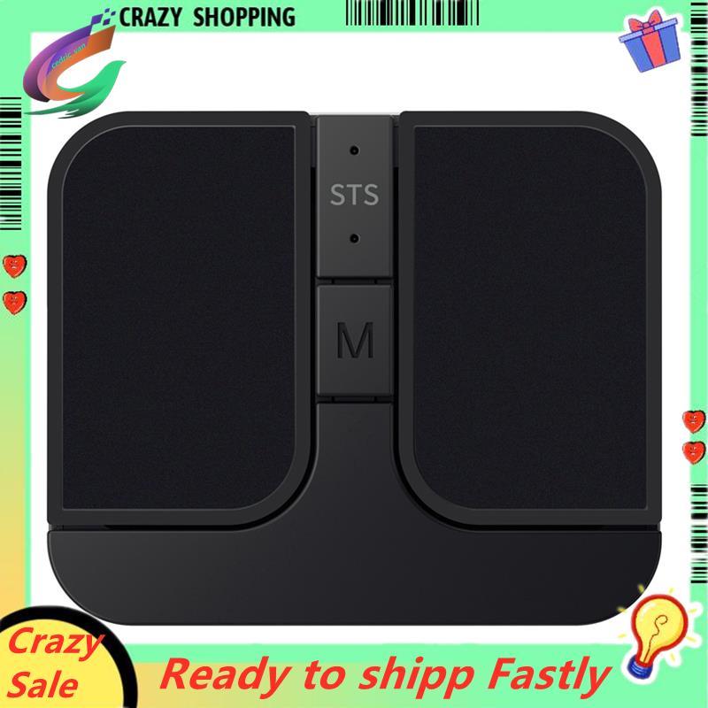Mini Square Mouse Mini Mouse เมาส์คอมพิวเตอร์ไร้สาย Mini Capacitive Mouse สีดํา