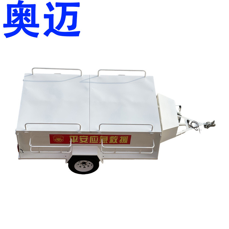 Traction Flat Truck Trailer Trailer Camper ในครัวเรือน Self-Driving Trailer ด้านหลัง Trailer Stall S