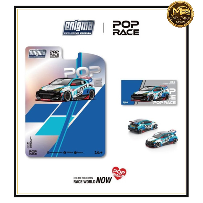 Toyota GR Yaris Pandem Auto Finesse Enigma 1:64 Pop Race PRE012