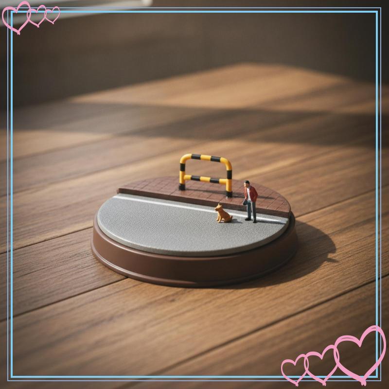 [meteor2] ฉากขนาดเล็กจอแสดงผล 1:64 Scale Diorama Base พร้อม Barrier Brick-Textured