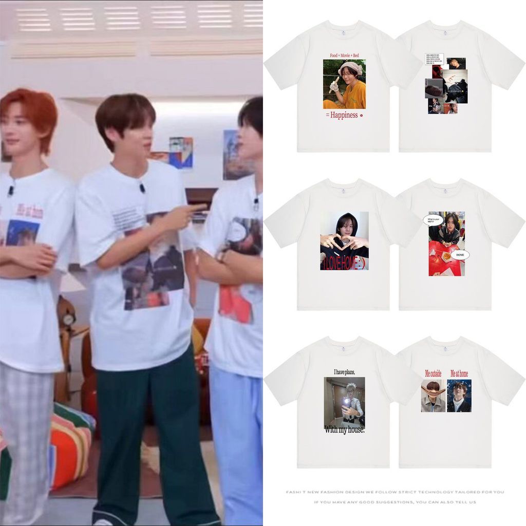 K-pop Inspired Riize Shotaro Seunghan เสื้อยืดผ้าฝ้ายผู้หญิงฤดูร้อน