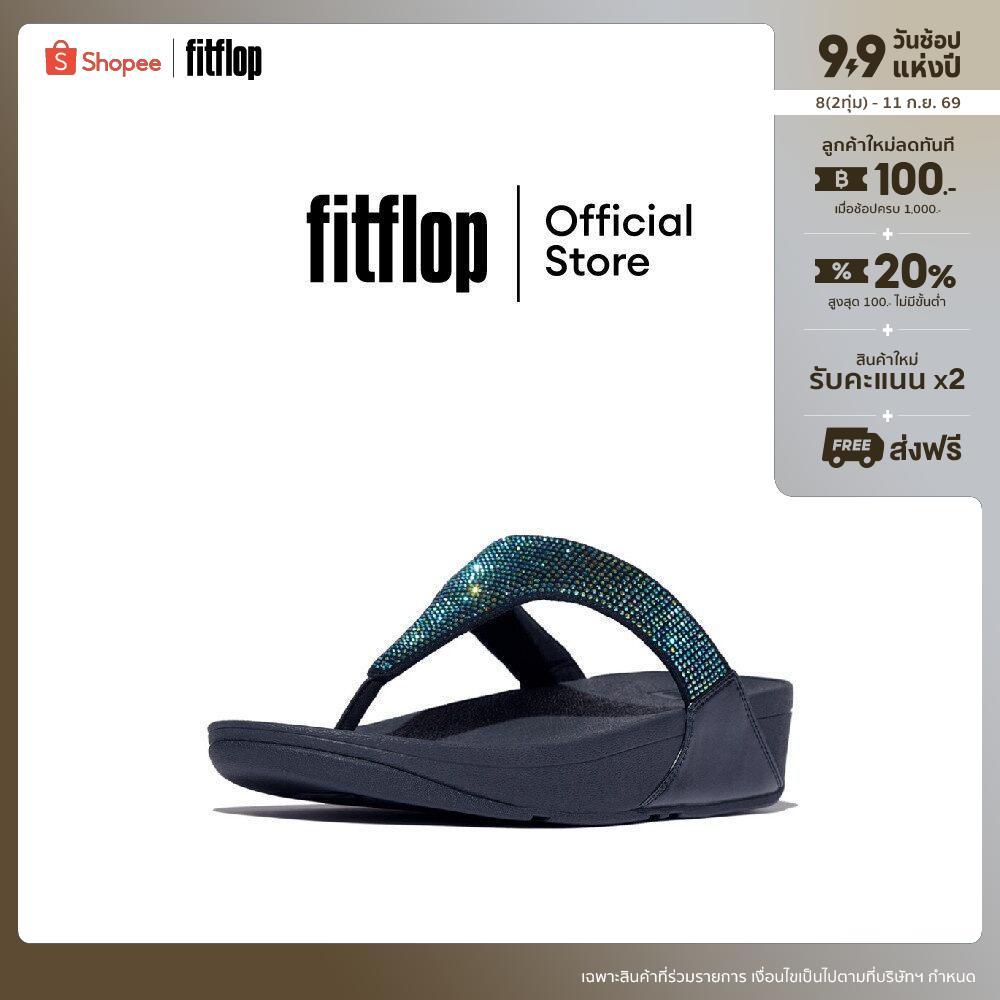 FITFLOP LULU CRYSTAL EMBELLISHED รองเท้าแตะแบบหูหนีบผู้หญิง รุ่น EC5-C97 สี BLUE