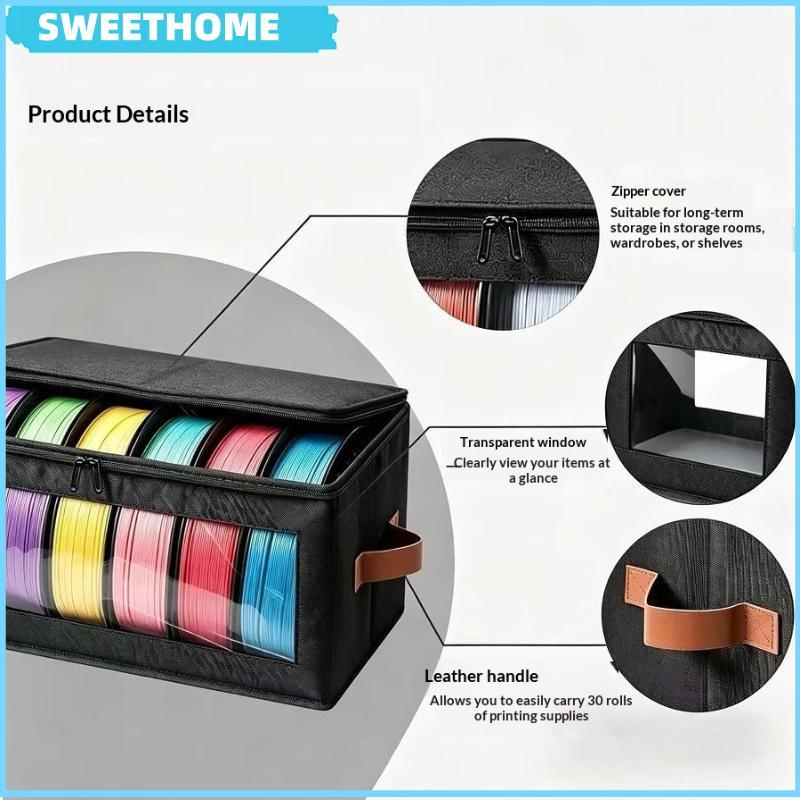 SWEETHOME 1PC 3D เครื่องพิมพ์ Filament กระเป๋าเก็บ Filament กระเป๋าเก็บ 3D การพิมพ์อุปกรณ์เสริม Rack