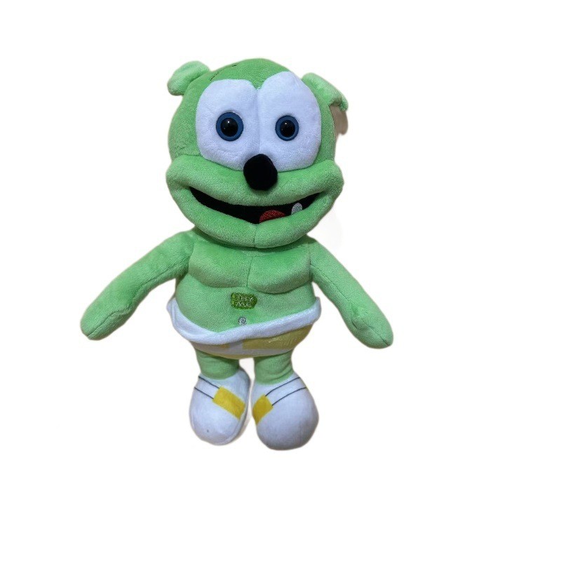 สต็อกพร้อม~Gummy Bear Gummy Bear Music Rubber Bear Gummy Bear Plush Green Bear Plush Toy Doll 0901