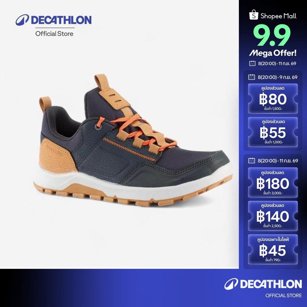 Decathlon รองเท้าเดินป่าสะท้อนน้ำแบบผูกเชือกเด็กรุ่น NH500 ขนาด 35-38