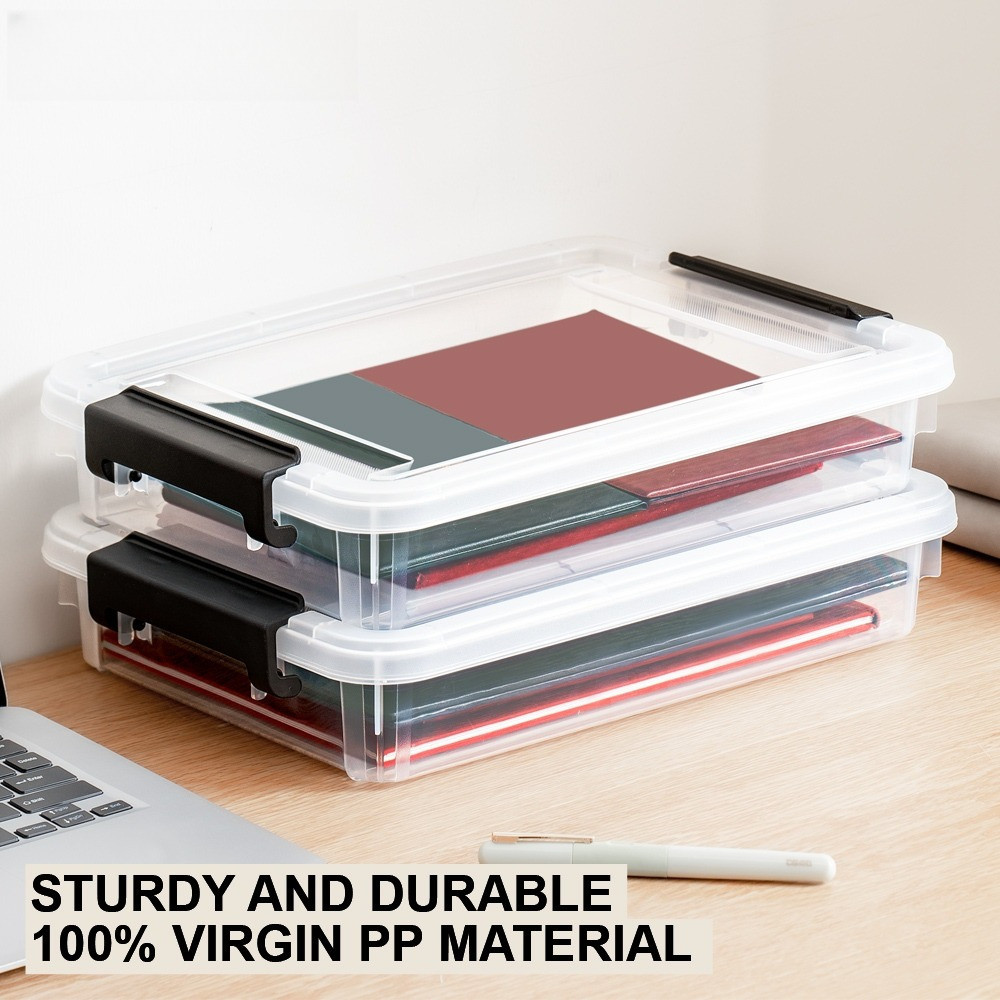 3.2L/4.5L Widea Stackable A4 Organizing Box File Storage Container Box X-631213