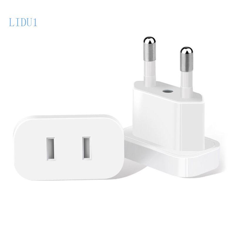 LIDU1 USA to Europe Travel Charger Plug Power Socket Adapter 4 0MM Plug
