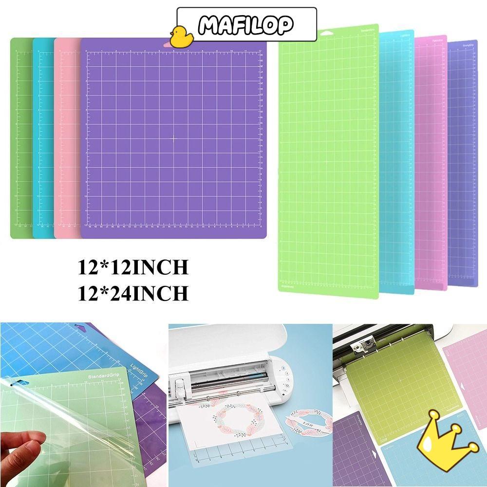 แผ่นรองตัด MAFILOP แผ่นรองตัดกาวกันลื่น PVC หนาการ์ด Strong Grip Cricut Mat สําหรับงานฝีมือเย็บผ้า