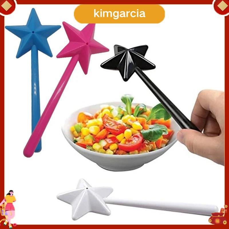 kimgarcia 4 ชิ้นเกลือและพริกไทย Shaker Magic Wands Duo เกลือ/พริกไทยพลาสติก 18x7x3 ซม.