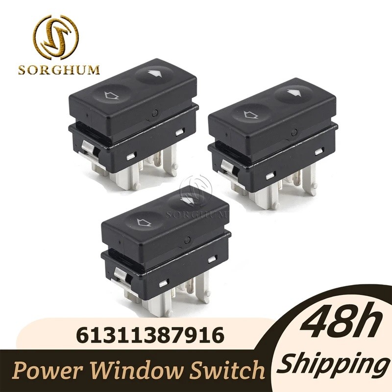 Ly รถข้าวฟ่างสําหรับ BMW E36 325is 328i S 318ti M3 Z3 61311387916 สวิตช์ควบคุมหน้าต่างพลังงานสวิตช์ซ