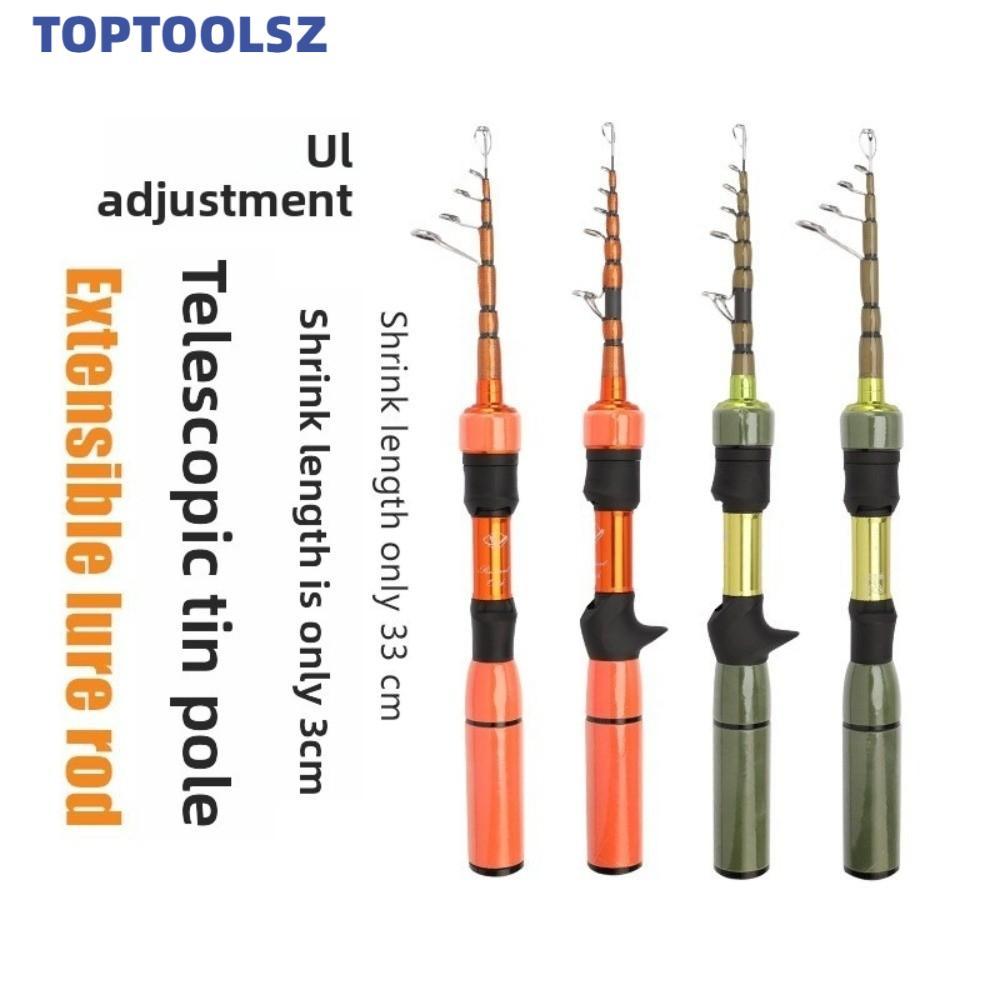 TOPTOOLS UL Fishing Rod, Compact Contraction Ultra-Fast Action Bass Fishing Rod, Fishing Anti-Impact