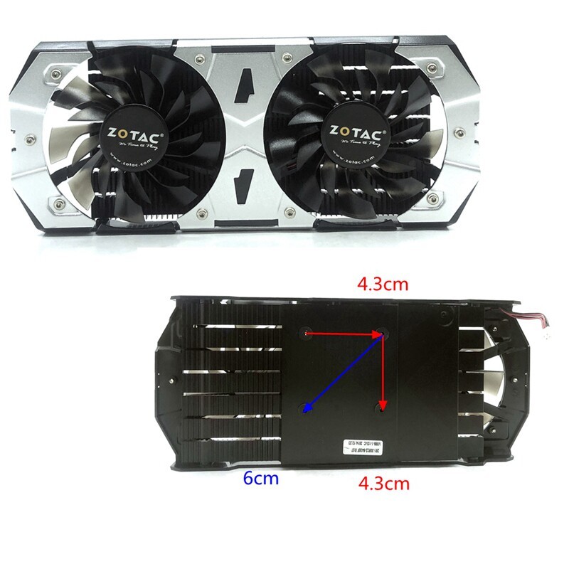 ยี่ห้อใหม่ ZOTAC/ZOTAC GTX750TI 2GD5 Destroyer คอมพิวเตอร์เดสก์ท็อปกราฟิกการ์ดหม้อน้ํา 2 พิน