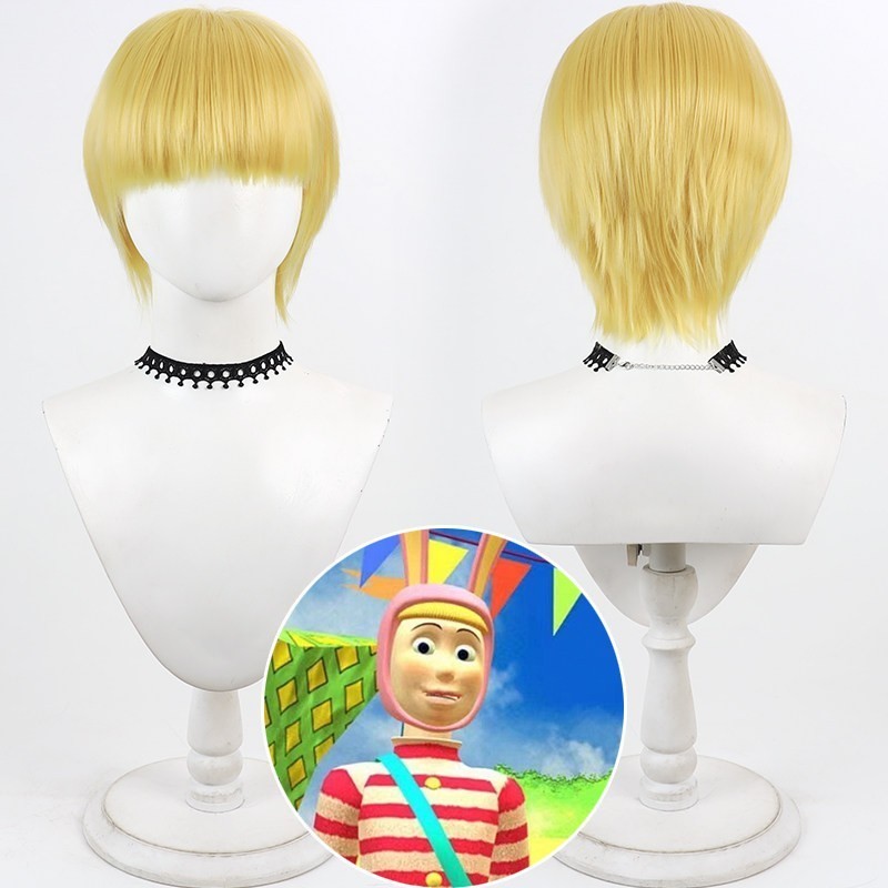Popee the Performer Popee Cos Wig, Teased Root Cosplay Wig