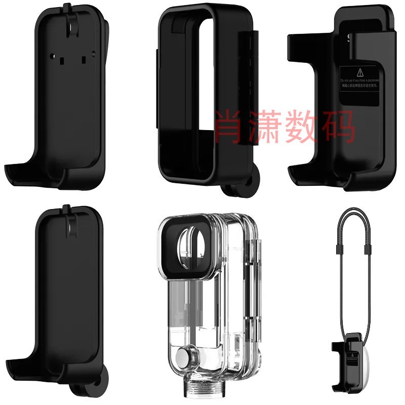 SJCAM Speedy Shadow C300/C400 ฝาครอบเลนส์กรอบฟิล์มคลิปด้านหลังเคสกันน้ํากล่องป้องกันเคสดําน้ําอะแดปเ