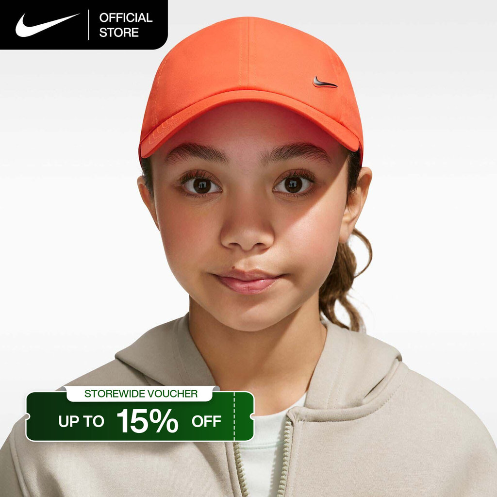 Nike Dri-FIT Club Unstructured Metal Swoosh Cap - Turf Orange [FB5064-842]