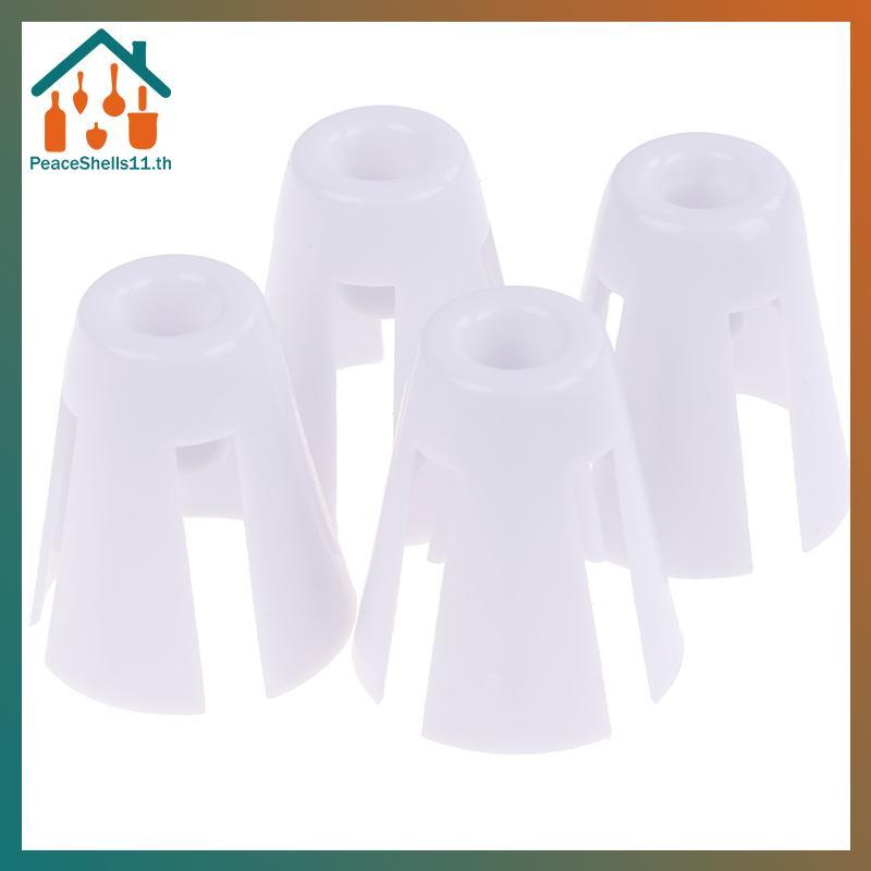 PeaceShells 4 ชิ้น/เซ็ตเกลียว Spool กรวยผู้ถืออุปกรณ์เย็บผ้าสําหรับ Janome 644D 744D TH