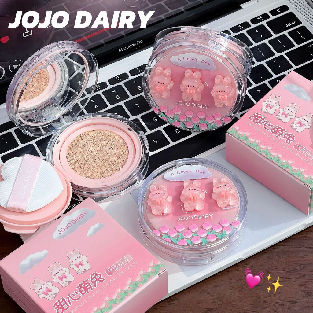 JOJO DIARY Sweetheart Cute Rabbit Cushion BB Cream Light Moisturizing Service Whitening Natural Make