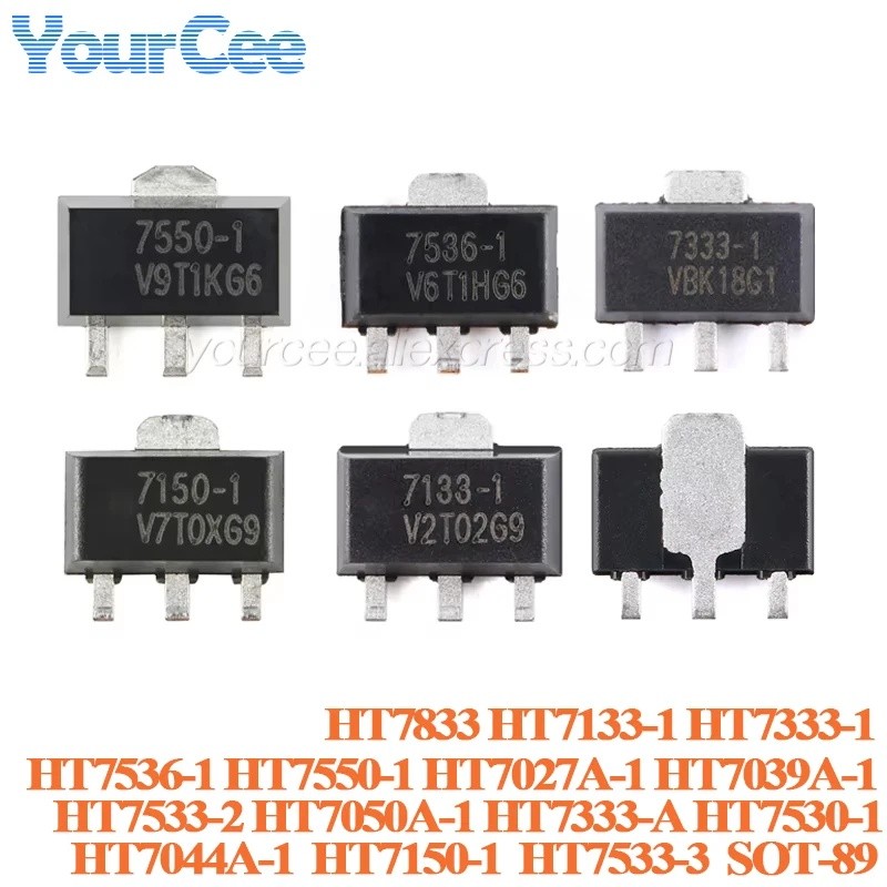 10PCS HT75500-1 HT733-1 HT7150-1 HT7536-1 HT7133-1 HT7550 HT7536 HT7333 HT7150 SOT-89 Low Dropout Li