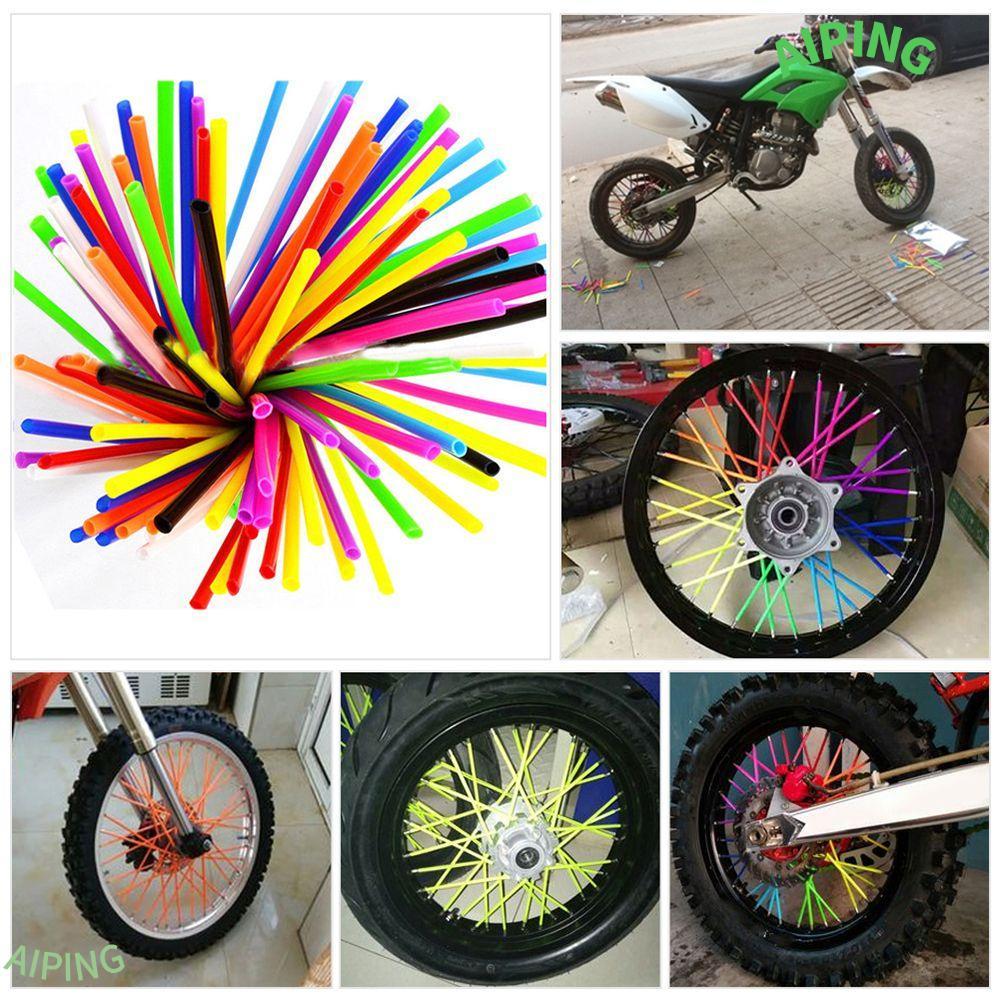 NG1ZX 36 ชิ้น Rims Skins ตกแต่งรถจักรยานยนต์ Motocross ครอบคลุม