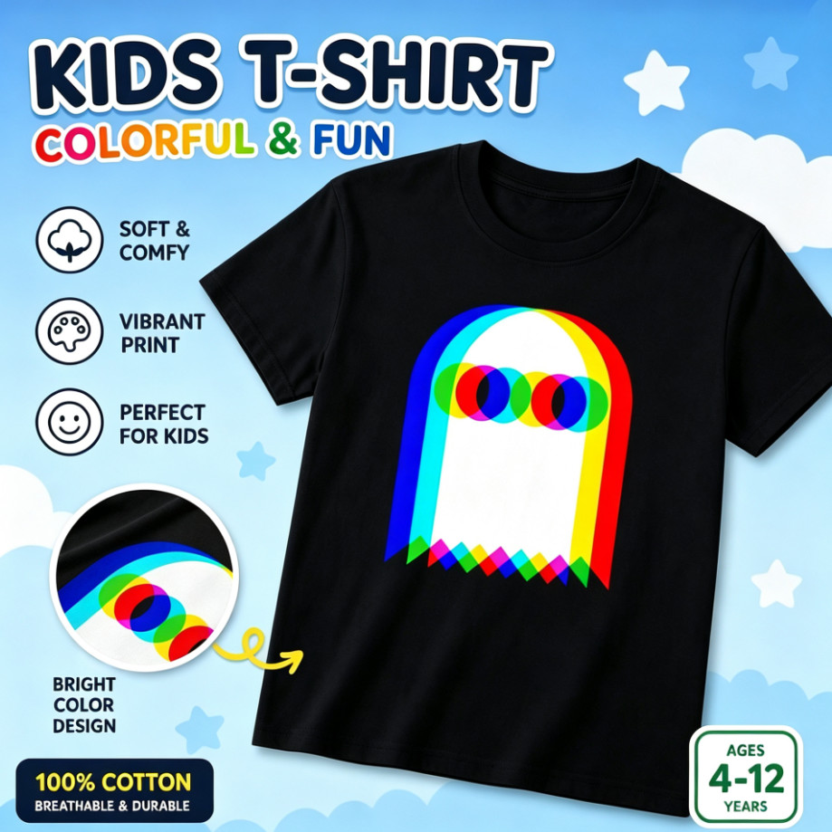 Ghost Trippy Vaporwave Halloween Techno Rave Edm Music Party เสื้อยืดเด็กสําหรับเด็ก