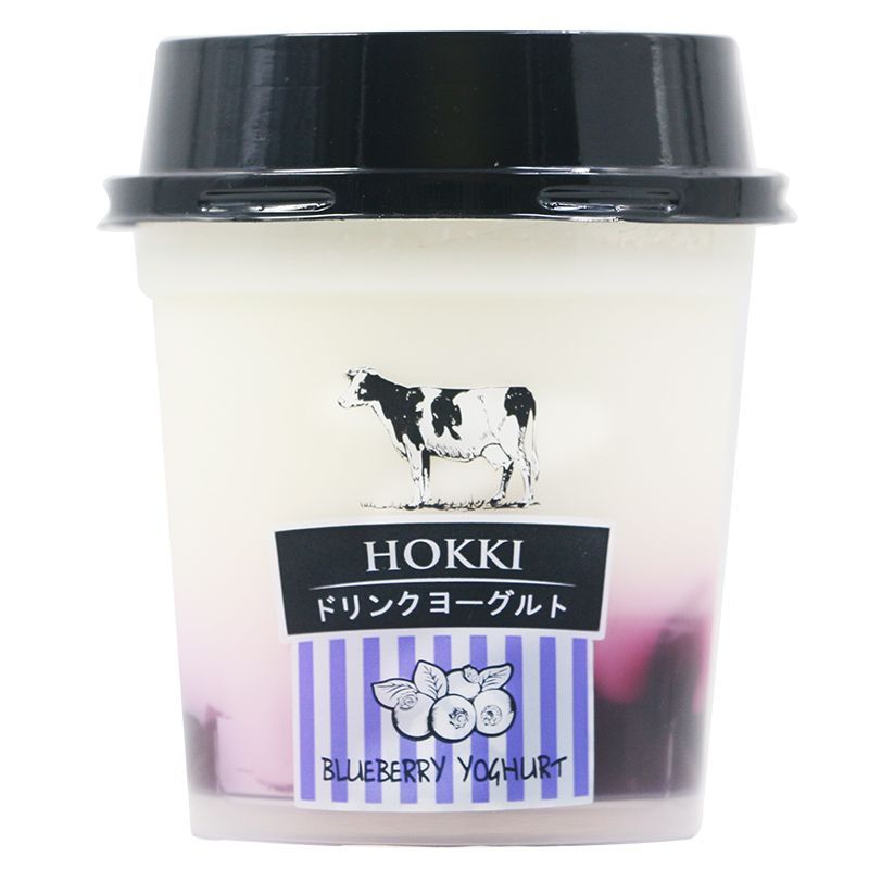 ฮอกกิโยเกิร์ตผสมบลูเบอรี่ 150มล. Hokki Yogurt with Blueberry 150ml.