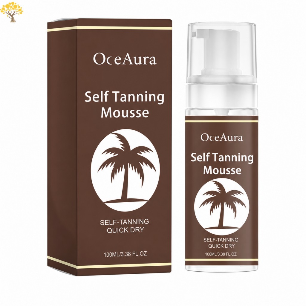 Sunless Tanning Mousse 100ml Moisturizing Bronze Body Foam Natural Glow Summer Beach