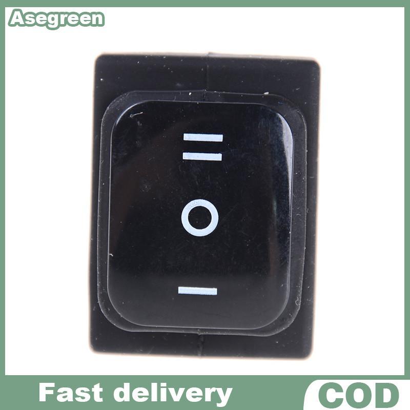 [Asegreen] 12V สีดํากันน้ํา 6Pin DPDT Self Locking สี่เหลี่ยมผืนผ้า Rocker Switch