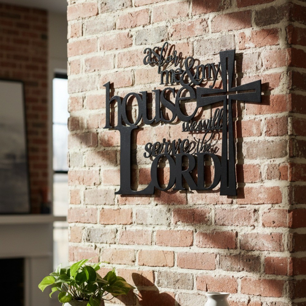 CIFbuy Christian Wall Art Faith Hope Love Vintage Home Decor