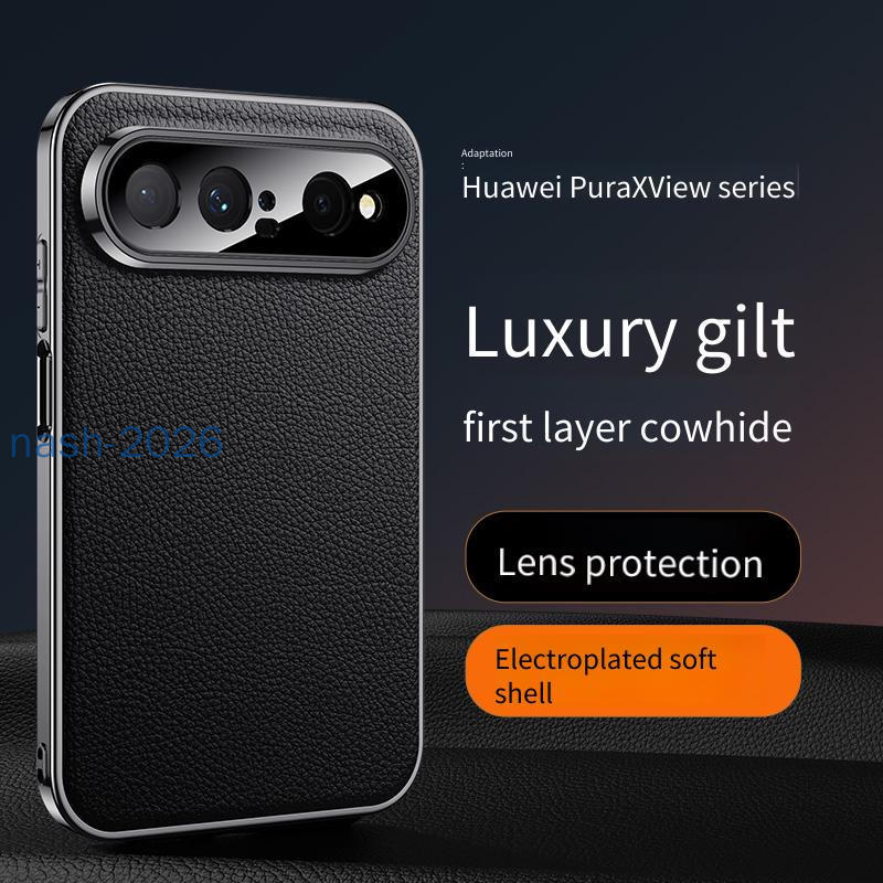 ปลอกสําหรับ Huawei Pura X View Pura XView การปรับแต่งเคสโทรศัพท์กันกระแทกที่เหมาะกับผิว Electroplate