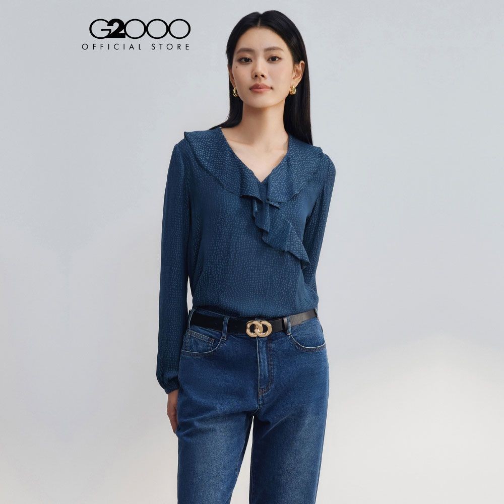 G2000 เสื้อเบลาส์สำหรับผู้หญิง ทรง Regular Fit รุ่น 4624121158 NAVY